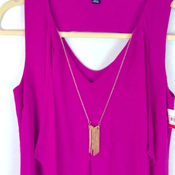 I.N.C  V-Neck Sleeveless Low High Hem Dress - Picture 7 of 10